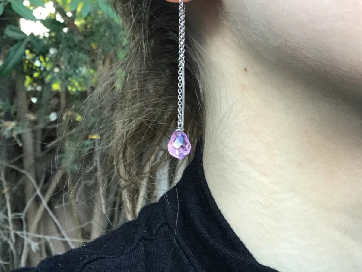 Long store earrings ebay