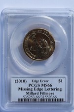 2010 Millard Fillmore  Dollar, PCGS MS66, 
