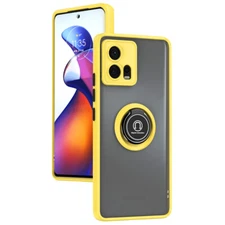 For Motorola Moto S30 Pro Shockproof Hybrid Ring Holder Case +Screen Protector