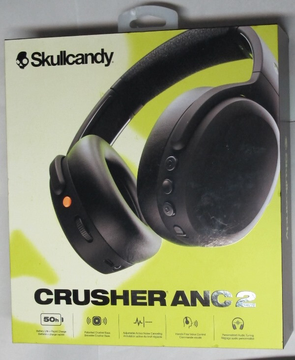 【美品】SKULLCANDY Crusher ANC 2 Crusher ANC 2 - Bass Headphones with Noise Canceling | True