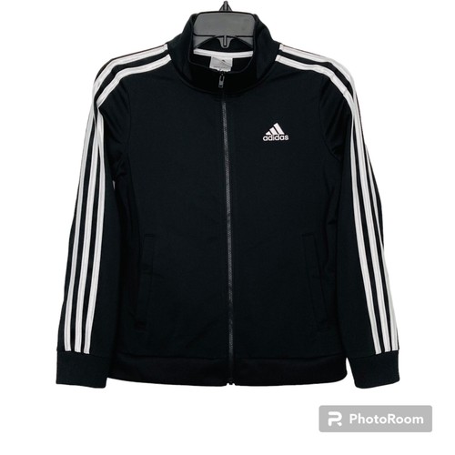 Adidas TRICOT Unisex Full Zip Track Jacket Long Sleeve Youth Size M 10/12 - Picture 8 of 13