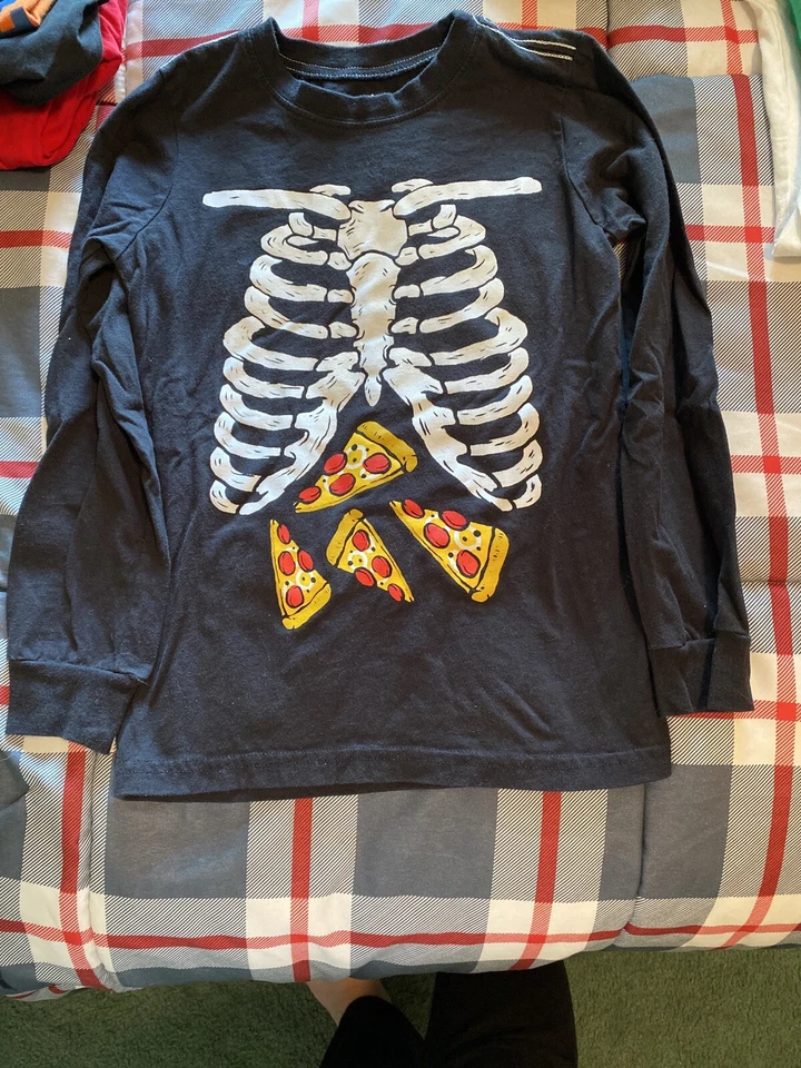 Carters Old Navy LOT Of 5 Boys Long Sleeve Shirts Halloween Winter Size 8 - Image 2 of 4