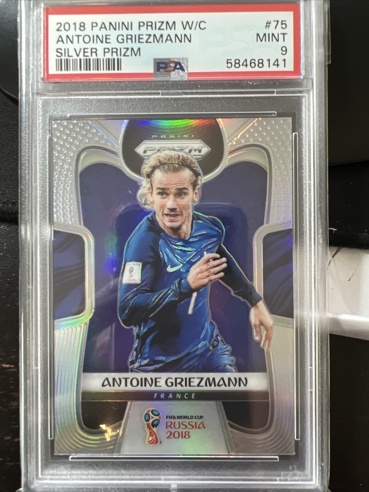 2018 Panini Silver Prizm World Cup #75 Antoine Griezmann - PSA 9 - France D