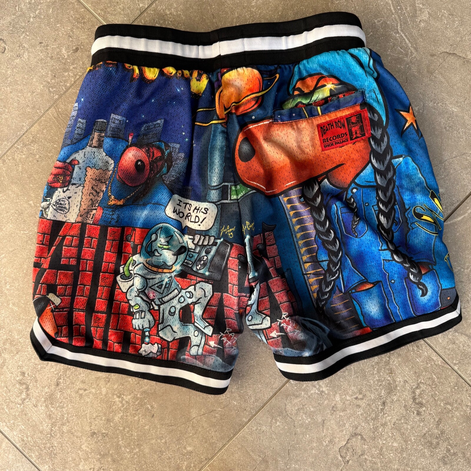 FILA Death Row Records x Shoe Palace pantaloncini sportivi in rete DRMS05