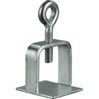 10x Schilderklemme 50 x 50 mm, verzinkt, Bauschild Befestigung für Schaftrohr