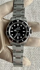 Rolex Submariner 124060 Silver Oyster Bracelet with Black Bezel