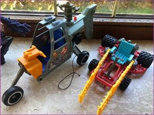 Real Ghostbusters Ecto 2 & 3 vehicle lot