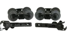 WEAVER 3-RAIL PLASTIC TRUCKS, COUPLERS, & METAL WHEELS! O SCALE FOR FREIGHT CAR