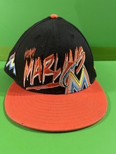 New Era 9Fifty Embroidered Miami Marlins Black/Orange Snapback Hat Cap