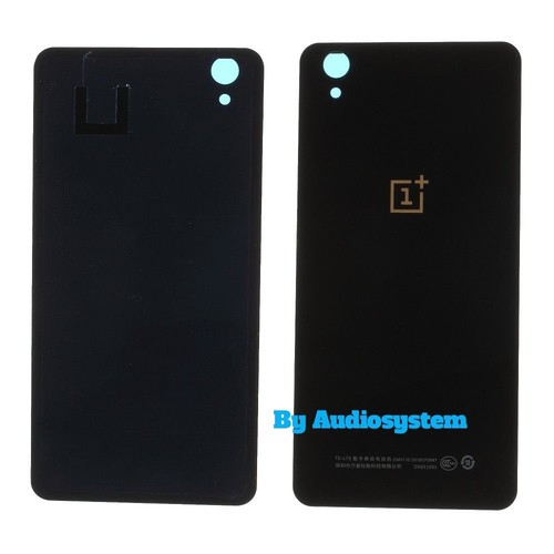 COVER BATTERIA +BIADESIVO ONEPLUS X E1001 E1003 1+X BIANCO NERO VETRO POSTERIORE - Picture 2 of 5