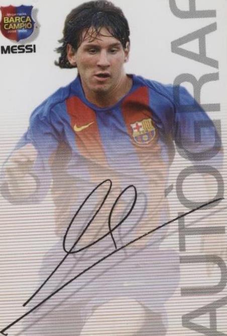 2004-05 Panini Megacracks Barca Campeon - Autografo Lionel