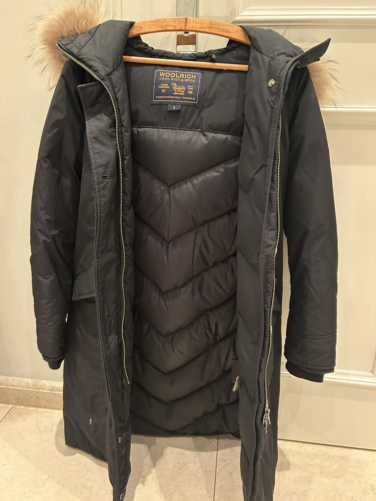 woolrich parka damen S dunkelblau eBay