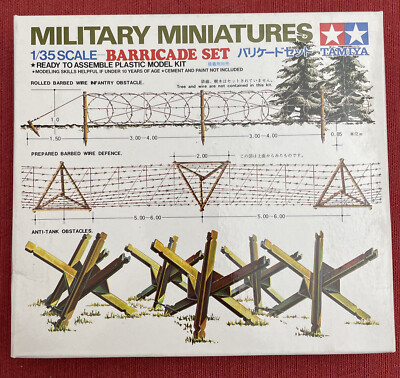 Maquette Tamiya 1/35 WWII Military Miniatures - Set Barricades, Neuf, échelle 1/35