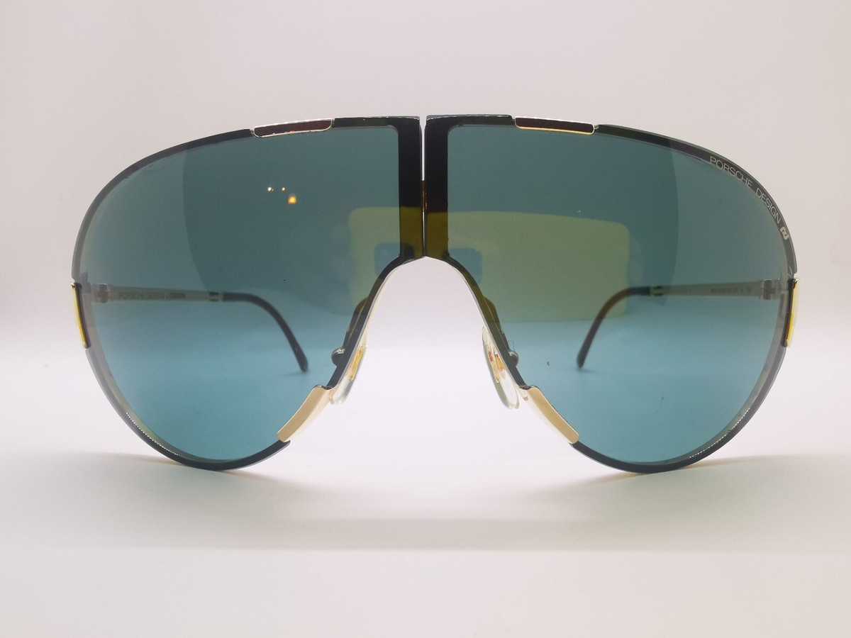 Vintage Porsche Design 5629 Folding Sunglasses - Gold | eBay