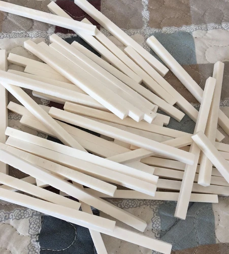10x Buffalo Bone Flat Blank Slice 100x7x7mm - Picture 1 of 2