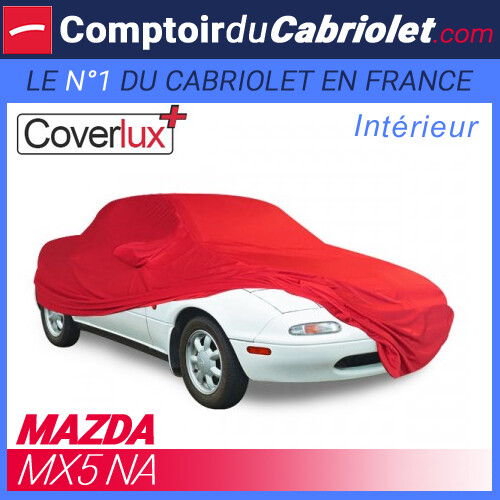 Housse de protection Coverlux+ en jersey noir pour Mazda MX-5 NA