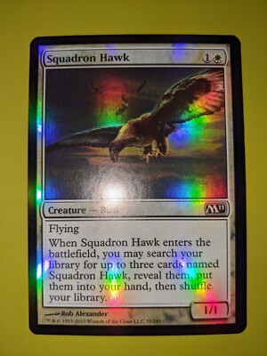 FOIL Squadron Hawk x1 Magic 2011 M11 1x Magic the Gathering MTG