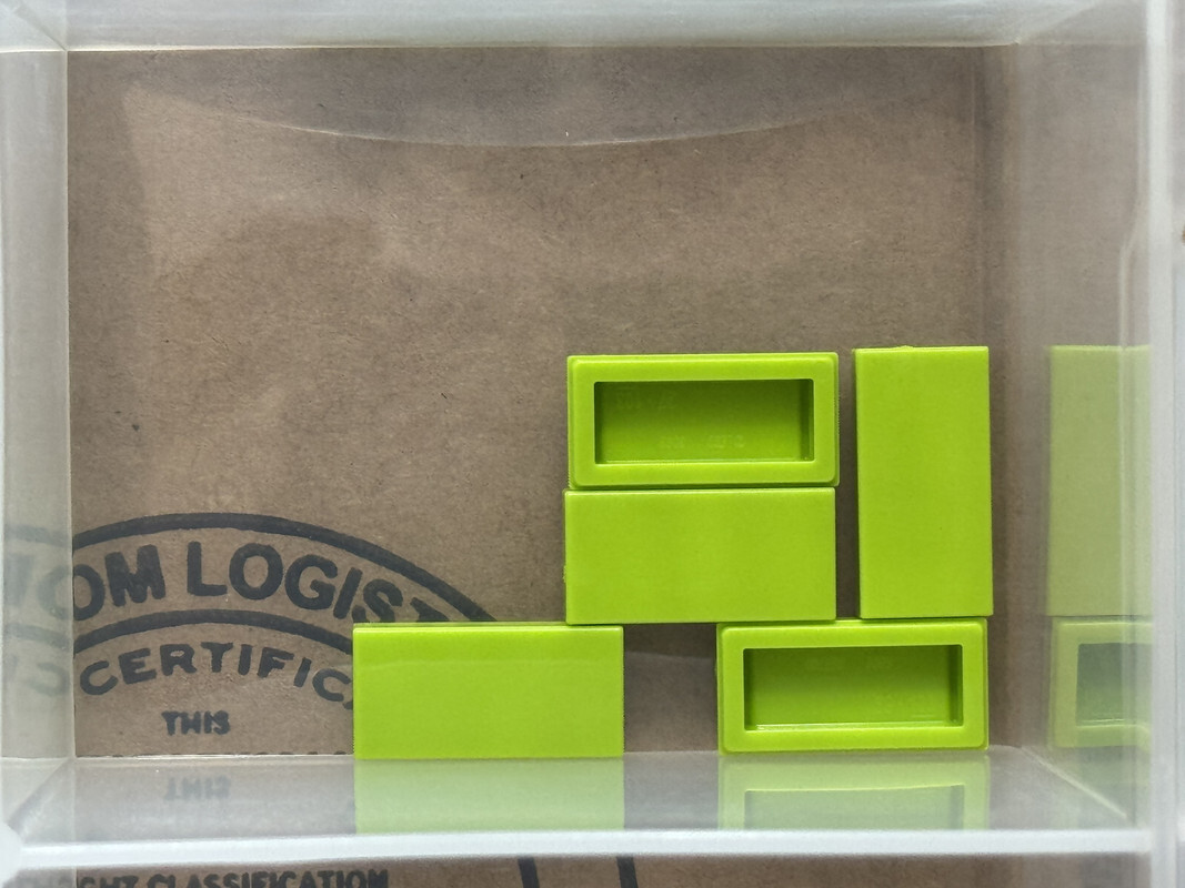 LEGO Parts - Lime Tile 1 x 2 - No 3069 - QTY 5 | eBay