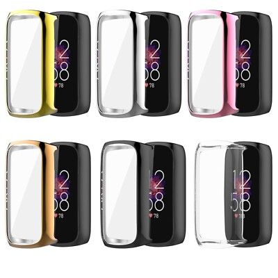Schutzhülle Soft Shell All-Inclusive TPU Case Ersatzteil für Fitbit Luxe Watch