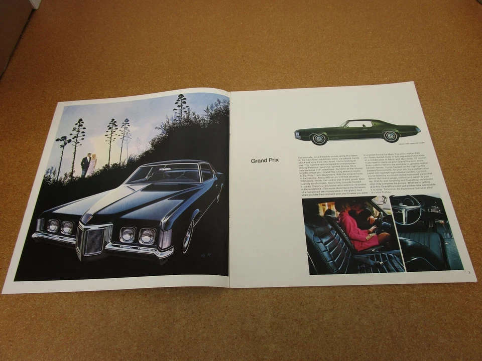1969 Pontiac Full Line Firebird GTO LeMans Grand Prix Tempest folheto de vendas - Imagem 2 de 4