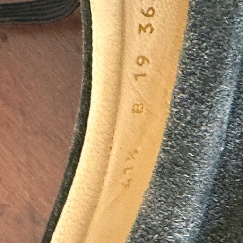 Robert Clergerie sz 41.5 suede leather green platform shoes Paris France NWOT - Picture 8 of 11