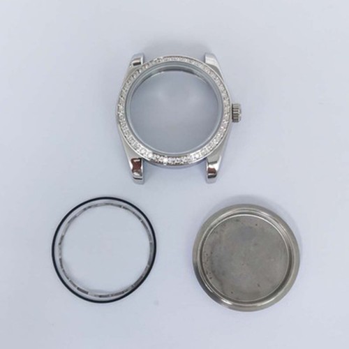 Para movimiento NH35/NH36 36 mm caja de reloj acero diamante cristal de zafiro cubierta - Imagen 13 de 18