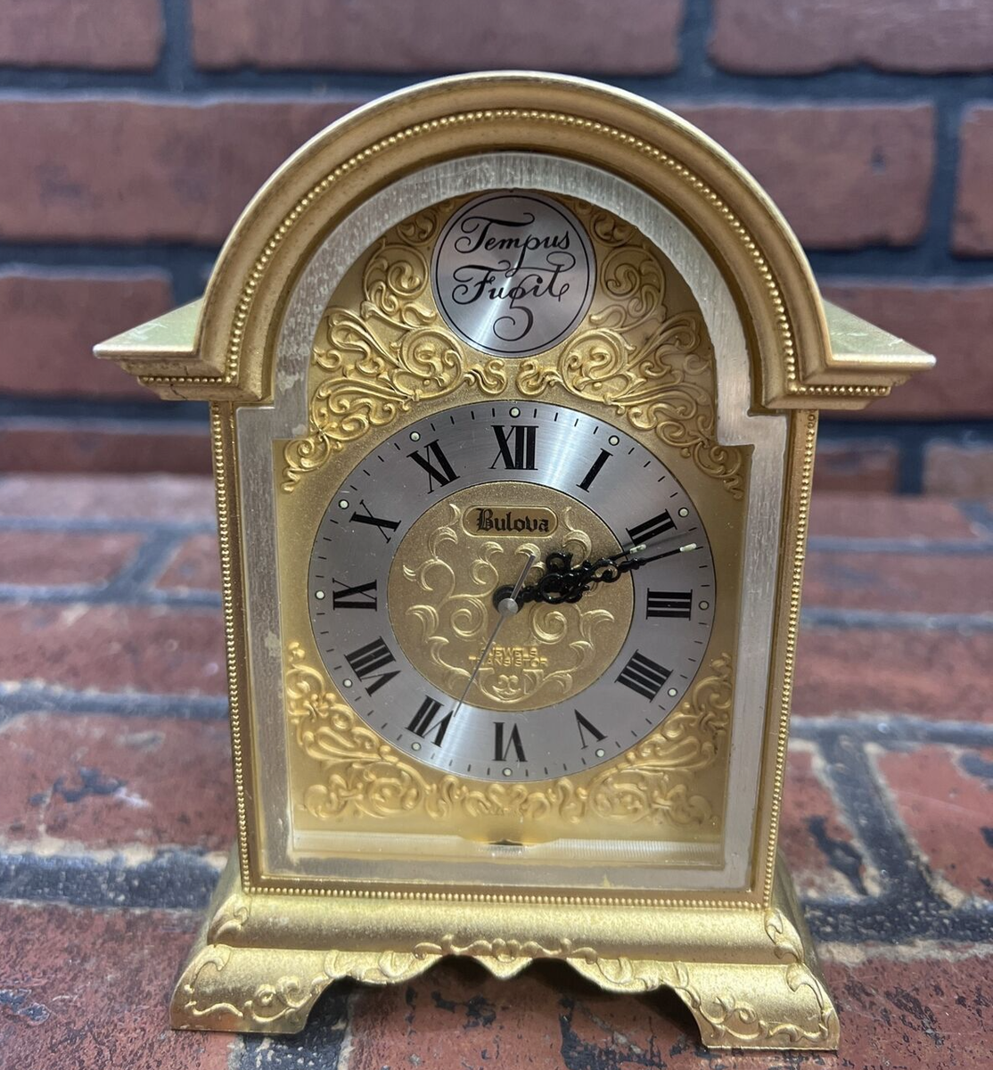 COSI TABELLINI 時計　TEMPUS FUGIT　19cm ピュター Tempus Fugit Desk Travel Clock | eBay