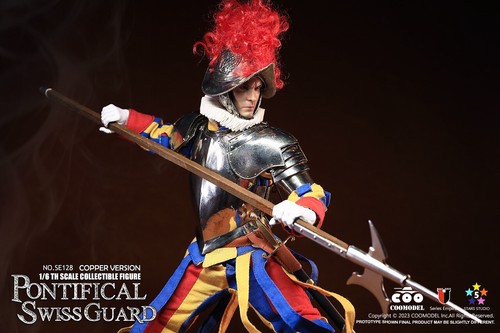 Figura de acción COOMODEL SE128 1/6 Pontificia Guardia Suiza Modelo Cuproníquel Ver. - Imagen 5 de 14