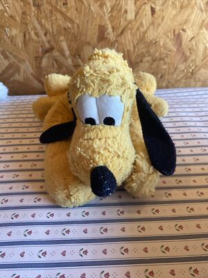 Disney Pluto Soft Plush Stuffed Animal Toy Genuine Exclusive 16  Vintage
