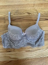 Victoria Secret 34B Demi-Buste Double Bra lined Laced Soft Bow Babydoll Fairy