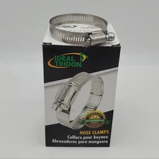 Ideal Tridon Hose Clamps 9/16"W for 1" to 3" SAE Size 40 Combo-Hex 5440051 10pcs