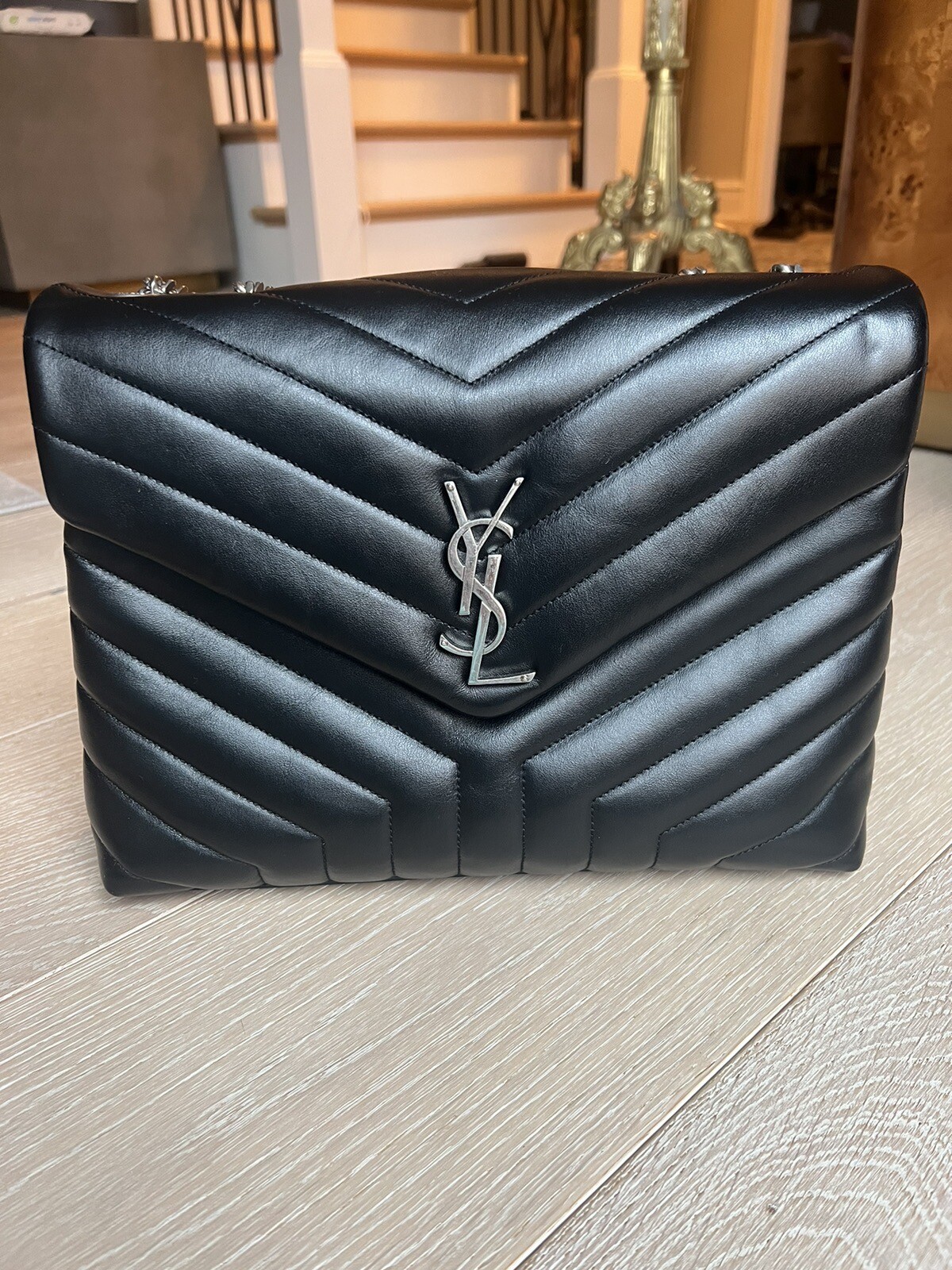 SAINT LAURENT Loulou Medium YSL Borsa a tracolla catena