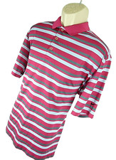 Nike Golf Tour Performance Men's Polo Shirt Dri Fit Striped Size XL
