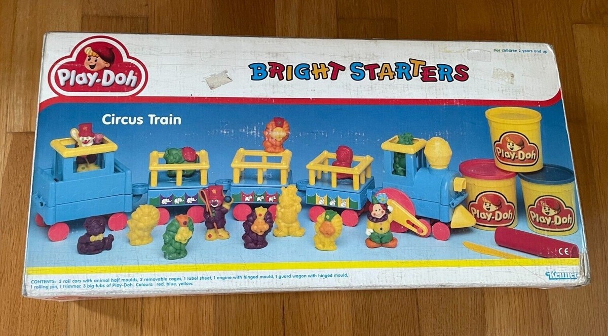 Vintage Play-Doh Kenner Circus Train Bright Starters 1991 NEW