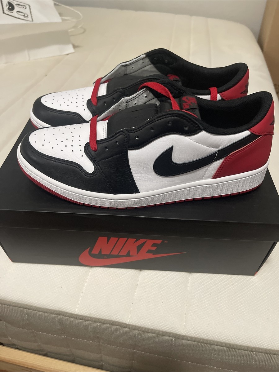 Nike Air Jordan 1 Low OG “Black Toe”26.5 Air Jordan 1 Low Black Toe REVIEW & On Feet - YouTube