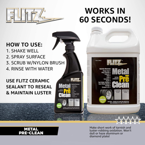 Metal Pre-Clean - All Metals Icluding Stainless Steel - 16Oz Spray Bottle - Picture 3 of 12