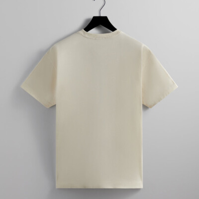 ☆ KITH script needle print tee Tシャツ ☆ Kith Script Needlepoint Logo Tee Sandrift Size XXL T-Shirt