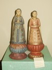 TWO R. Shipman Inc Saints Wood Hand Painted - One w Tag - St. Edward & Friend — photo 1
