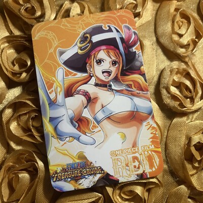 NAMI ONE PIECE RED Waifu Goddess Story Manga Anime Girl Card Treasure