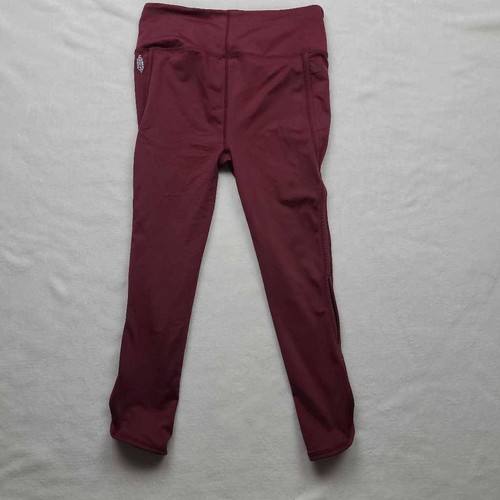 FP Movement Womens Leggings Pants Red Stretch Pull On Workout Activewear M - Picture 5 of 7