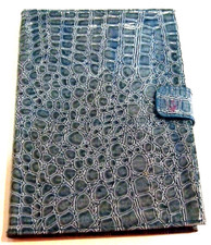Blue Snakeskin Textured Snap Closure Lined Journal by Sheffield Home - NEW (#66)