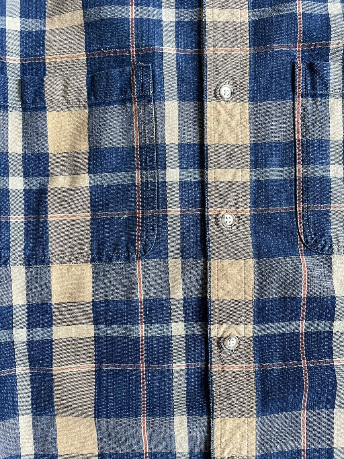 Vintage Willis & Geiger Plaid Button Down Shirt C… - image 4