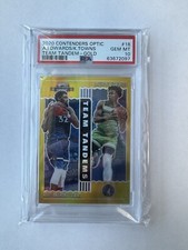 2020 Contenders Optic Team Tandems Edwards Towns Team Tandem Gold 06/10 PSA 10