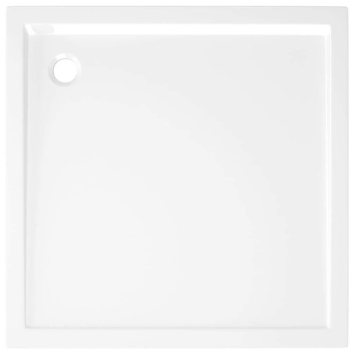 vidaXL Square ABS Shower Base Tray White 80x80 cm - Picture 5 of 7