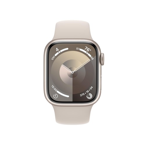 Apple Watch Series 9 (ogniwo) 41mm Starlight Aluminiowa obudowa z opaską sportową Starlight - Zdjęcie 5 z 5