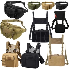 Concealed Carry Fanny Pack Holster Tactical Military Pistol Waist Pouch Gun Bags