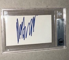 SHANE MCMAHON SIGNED INDEX CARD BAS BECKETT AUTHENTICATED BAS SLAB AUTO WWE WWF