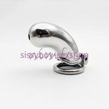 Stainless Steel Male Chastity Cage Device Long Size Men Metal Lock Belt