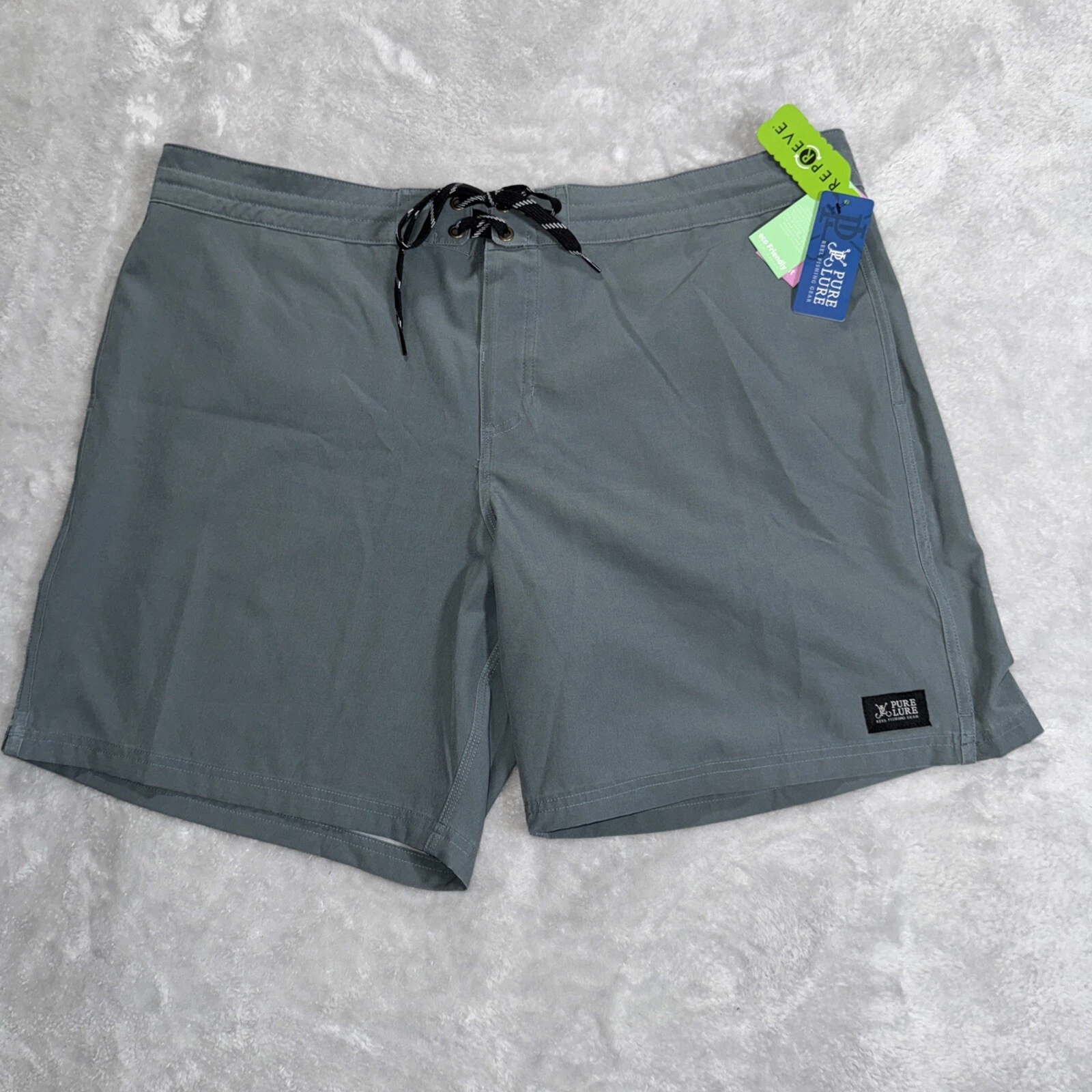 New “Pure Lure” Reel Fishing Gear Messick Board Shorts Mens Sz 40 NWT (MSRP $54)