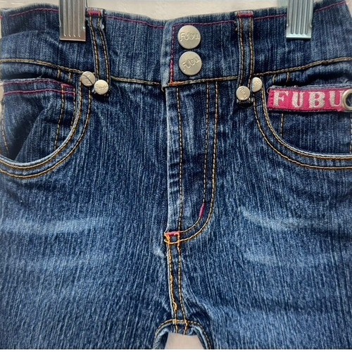 Vintage FUBU Baby Jeans 24M Hip Hop Y2K Denim Flair Pants Rare Streetwear - Picture 4 of 10